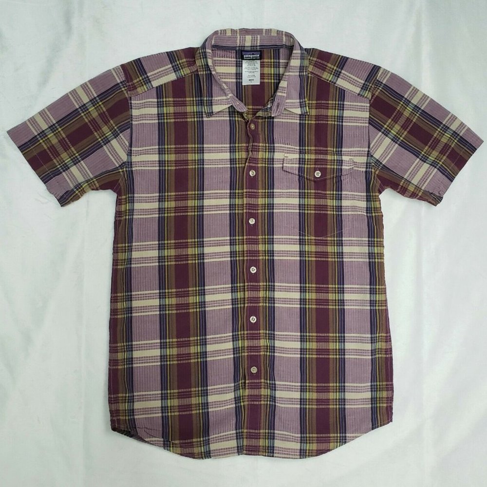 Mens Patagonia Organic Cotton Short Sleeve Button